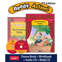 Ready Action Level 1 : The Enormous Turnip (Student Book with CDs + Workbook  2nd Edition) | 心のオアシス