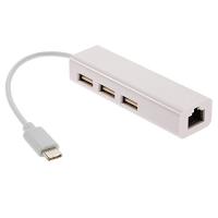CY USB 3.1 Type C USB-C 複数の3ポートハブ イーサネットネットワークLANアダプター付き | Mago8go8