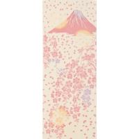 プレーリー そそぎ染め(注染)手ぬぐい しだれ桜と富士山 33×90cm TE-156 | Mago8go8