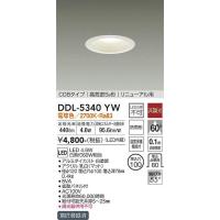 大光電機(DAIKO)　DDL-5340YW　ダウンライト LED内蔵 非調光 電球色 温度保護機能付 防雨形 リニューアル用 | まいどDIY