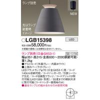 パナソニック　LGB15398　ペンダント LED ランプ別売（口金GX53-1) 吊下型 アルミセードタイプ フランジタイプ ダークグレー | まいどDIY