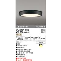 オーデリック　OG254816　エクステリアダウンライト LED一体型 人感センサON-OFF 電球色 ブラック 防雨型 | まいどDIY