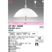 オーデリック　OP087150NR(ランプ別梱)　ペンダントライト 非調光 LEDランプ 昼白色 フレンジタイプ クリア | まいどDIY