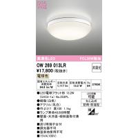 オーデリック　OW269013LR(ランプ別梱)　バスルームライト 非調光 LEDランプ 電球色 防雨・防湿型 ホワイト | まいどDIY