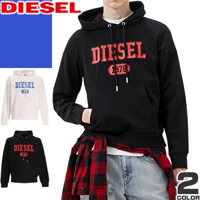 DIESEL ディーセル コーティング加工 オーバルD ロゴ パーカー メンズ スウェット パーカー オーバルD（パーカー）｜DIESEL