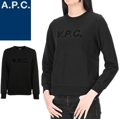 【美品3.5万】日本製 A.P.C.ブラック クルーネックスウェット A.P.C.（アーペーセー） A.P.C Noir Mister Sweatshirt ノワール