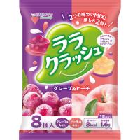 マンナンライフ ララクラッシュアソート グレープ&amp;ピーチ 24g×8個 こんにゃく 蒟蒻畑 食物繊維 低カロリー ダイエット | マイドラ生活総合館