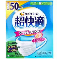 超快適マスク プリーツタイプ やや大きめ 不織布マスク(50枚入) マスク かぜ 花粉 | マイドラ生活総合館