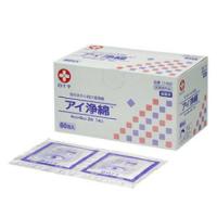 アイ浄綿(60包入) 医療脱脂綿 日本製 国産 滅菌済 個包装 ノンアルコール | マイドラ生活総合館