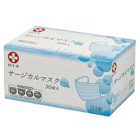 日本製 医療向け サージカルマスク 50枚入 白十字  ブルー マスク  細菌  微粒子 息苦しくない やわらかな平ゴム やさしい肌ざわり | マイドラ生活総合館