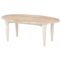 テーブル 幅90cm 楕円 / ブロカント シャビー アンティーク スタイル かわいい 白家具 | メゾン・ド・マルシェ ヤフーショッピング店