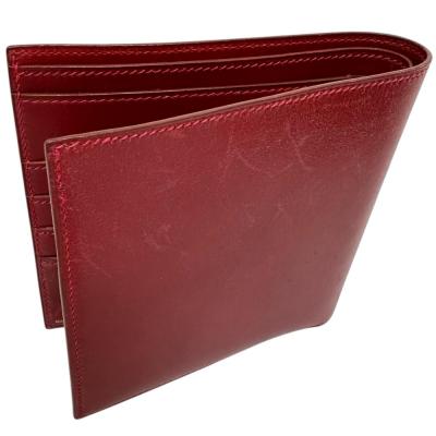 エルメス HERMES 二つ折り財布 エテュイ スマート クラシック ルージュ