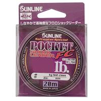 サンライン(SUNLINE) ショックリーダー ソルトウォータースペシャル ポケット フロロカーボン 30m 6号 ナチュラルクリア | 眞屋