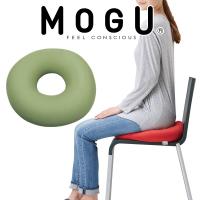 MOGU モグ ビーズクッション 円座クッション 背もたれ 背当て 腰痛 産後 痔 お尻の悩み おすすめ おしゃれ もちもち MOGU サークルクッション オリーブグリーン | 枕と眠りのおやすみショップ!