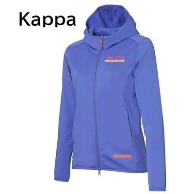 Kappa フード付きジャケット M 青 Kappa（カッパ） ダウンジャケット ダウン 膝下丈 フード付き 中綿入り