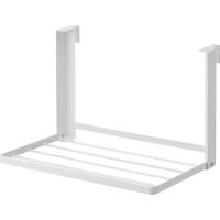 山崎実業(Yamazaki) 引っ掛け 折り畳み棚 ホワイト 使用時：W37×D28.5×H25cm タワー tower 洗面所 収納ラック タ | mamesmile