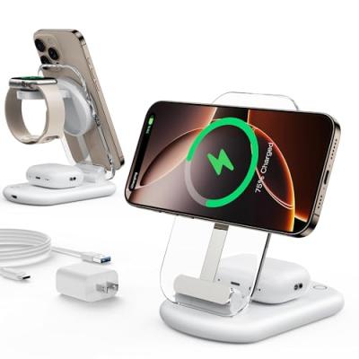 keepro ワイヤレス充電器 3in1 折り畳み式 magsafe充電器のおすすめ