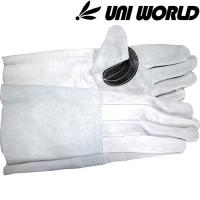 【メール便対応】ユニワールド 溶接革手 溶接5本長 当付 1双 サイズ：フリー 52-BI