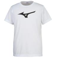 ミズノ Tシャツ 半袖 [RBロゴ] 32JA815501 ホワイト×ブラック Lサイズ | マナスポヤフー店
