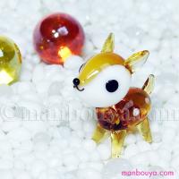 鹿 動物 ガラス細工 ミニチュア 置物 フォーカート バンビちゃん メール便発送可