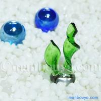 ガラス細工 ミニチュア 雑貨 水草 水槽 アクアリウム グラススクエア 水草A 30 メール便発送可