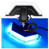 アルティード(ALTEED) COB LEDパトランプバー 半面照射フラッシュライトバー 青色発光 アルミボディ 12V24V自動車兼用対応 | Mandheling