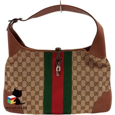 GUCCI グッチ　ジャッキー　キャンバス　ワンショルダーバッグ　ハンドバッグ 良品】グッチ ジャッキー GGキャンバス ハンドバッグ ワン