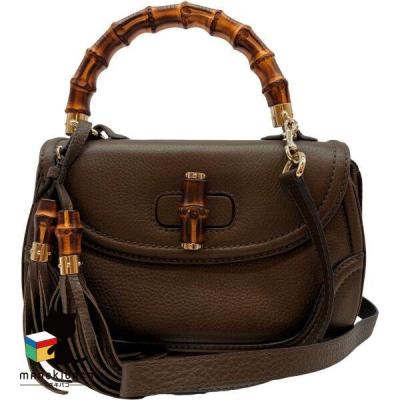 Gucci ブラウンレザーパーティーバッグ GUCCI レディースパーティーバッグ（バッグ、小物素材：本革、レザー