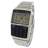 腕時計 カシオ メンズ DBC32D Men's Casio DBC-32D-1A Silver Steel Databank Calculator Watch | マニアックス Yahoo!店