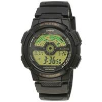 腕時計 カシオ メンズ AE-1100W-1B Casio Men's Multi-Function Digital Black Resin Strap | マニアックス Yahoo!店