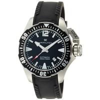 腕時計 ハミルトン メンズ H77605335 Hamilton Khaki Navy Frogman Auto Black Silicone Strap Men's Watc | マニアックス Yahoo!店