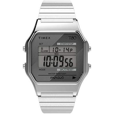 【未使用に近い】タイメックス　コラボ　TIMEX ×END. T80 シルバー TIMEX タイメックス T80腕時計 ユニセックス クオーツ デジタル