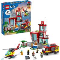 レゴ シティ 6379620 LEGO City Fire Station Set 60320 with Garage, Helicopter &amp; Fire Engine Toys Plus Fire | マニアックス Yahoo!店