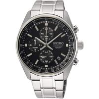 腕時計 セイコー メンズ SSB379P1 Seiko Chronograph Quartz Black Dial Men's Watch SSB379 | マニアックス Yahoo!店