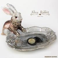 うさぎ コイントレー おしゃれ ミニトレイ ふしぎの国のアリス ラビット アンティーク 可愛い 鍵置き オブジェ アクセサリートレー 人気 ディスプレイ Alicerabbit Tray1030 マンモスビレッジ Yahoo 店 通販 Yahoo ショッピング