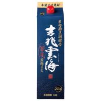 雲海酒造 本格焼酎 吉兆雲海 25度 日向灘黒潮酵母 黒麹仕込み 紙パック 1.8L 1800ml 1梱包6本まで 包装不可 | 日本の酒専門店 地酒屋 萬禄