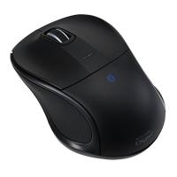 Digio2 Bluetoothマウス 3ボタン 静音 ブルーLED 小型 ブラック MUS-BKT111BK | まんたろう商店