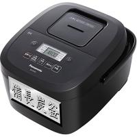 パナソニック 炊飯器 5.5合 2段IH シンプルデザイン 備長炭釜 ブラック SR-FE101-K | 満天堂