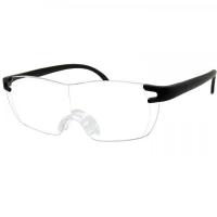 ルーペ メガネ 老眼鏡 おしゃれ 拡大 ハンズフリー 軽くて疲れにくい メガネルーペ ブラック | エムエーワンショッピング