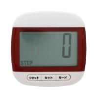 歩数計 消費カロリー表示 振り子式 クリップ付き レッド TS-P003-RD | マップスマーケット