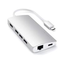 Satechi V2 マルチ USB-C ハブ 8-in-1 (シルバー) 4K HDMI(60Hz), イーサネット, USBC PD充電, SDカ | Marigold