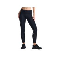 2XU ツータイムズユー エアロ ハイク ミッドライズ コンプレッションタイツ レディース オールシーズン 着圧 ブラック 黒 ロング タイツ WA6946B-BLK×SRF | スポーツマリオ Yahoo!店