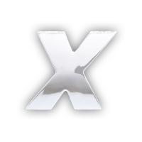 Toyo Mark 東洋マーク　人気ステッカーシリーズ　メタルソリッドエンブレム　アルファベット　X　MS-24 | オートパーツTCTCマリオン店