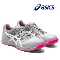 ASICSアシックス　ウィンジョブ CP210 ミッドグレー×ホワイト ローカットシューレースタイプ （2E相当） A種先芯入り紐タイプ 作業靴ワーキングシューズ 安全靴 | 丸久金物