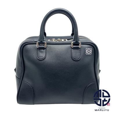 LOEWE ロエベ 黒 ブラック スクエア型 アマソナ75 2wayハンドバッグ ショルダーバッグ 鞄 カバン ブランド LOEWE ロエベ 黒 ブラック スクエア型 アマソナ75 2wayハンドバッグ