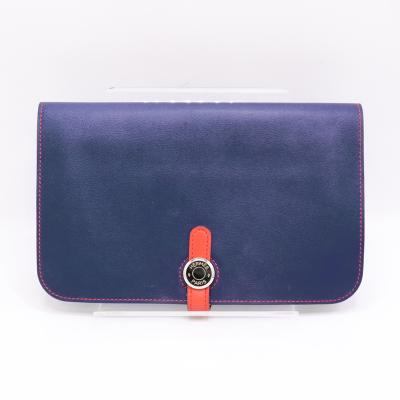 エルメス⭐︎HERMES ドゴン GM 財布 バイカラー HERMES】エルメス ドゴン 長財布 バイカラー トゴ 茶/オレンジ