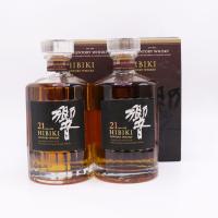 福島県内発送 未開栓◆2本セット サントリー ウイスキー SUNTORY WHISKY 響 21年 700ml 43% 箱付 | マルコウヤフーショッピング店