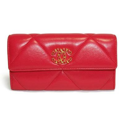 CHANEL フラップ長財布 マトラッセ ラムスキンの商品一覧 通販 CHANEL フラップ長財布 マトラッセ ラムスキンの商品一覧 通販