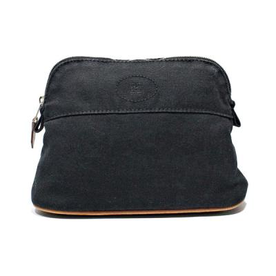 エルメス HERMES ボリード ポーチ GM コットンキャンバス レザー