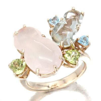 ローズクォーツ リング k18のおすすめ人気商品一覧 通販 - Yahoo